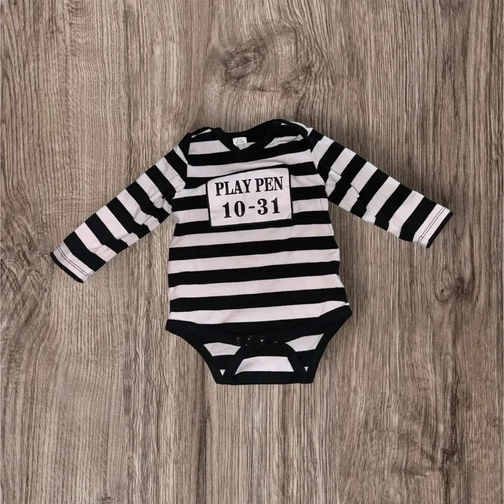 EUC  Baby Girls Boys Police Costume Bodysuit size 6-9 months